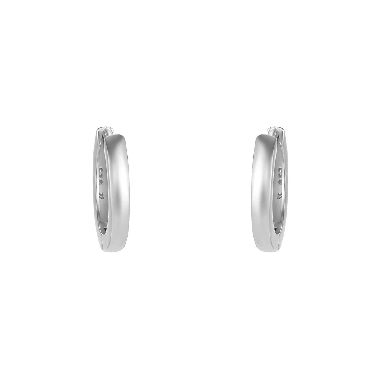 Silverörhängen, hoops runda - 13 mm