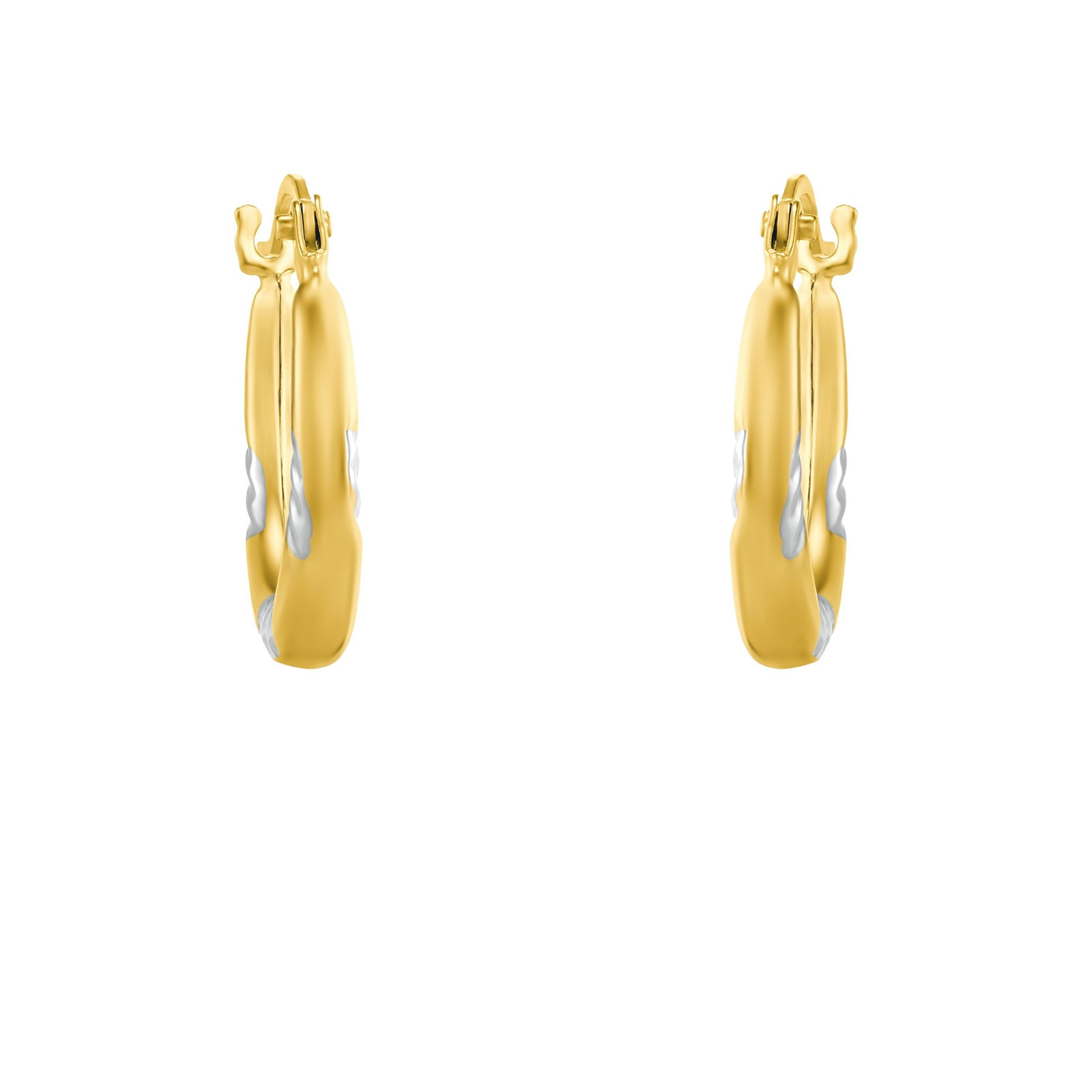 Örhängen 9k guld - hoops 15 mm