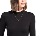 Guldpläterat silverhalsband, infinitysymbol - 45 cm
