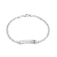 Silverarmband - bricka med text, 18 cm