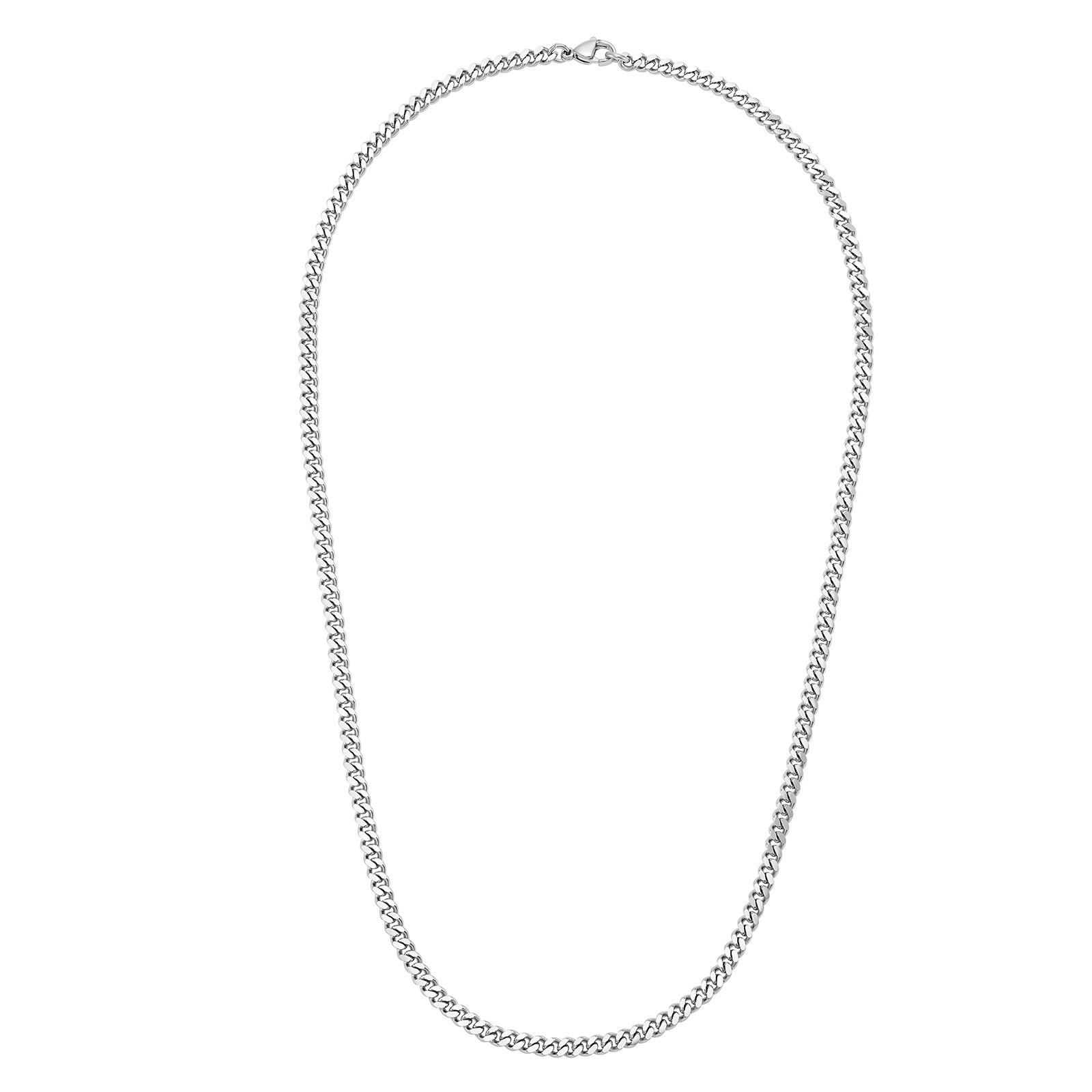 Halsband i rostfritt stål, pansarkedja - 55 cm / 3 mm