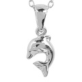 Halsband för barn i Sterling Silver -Delfin