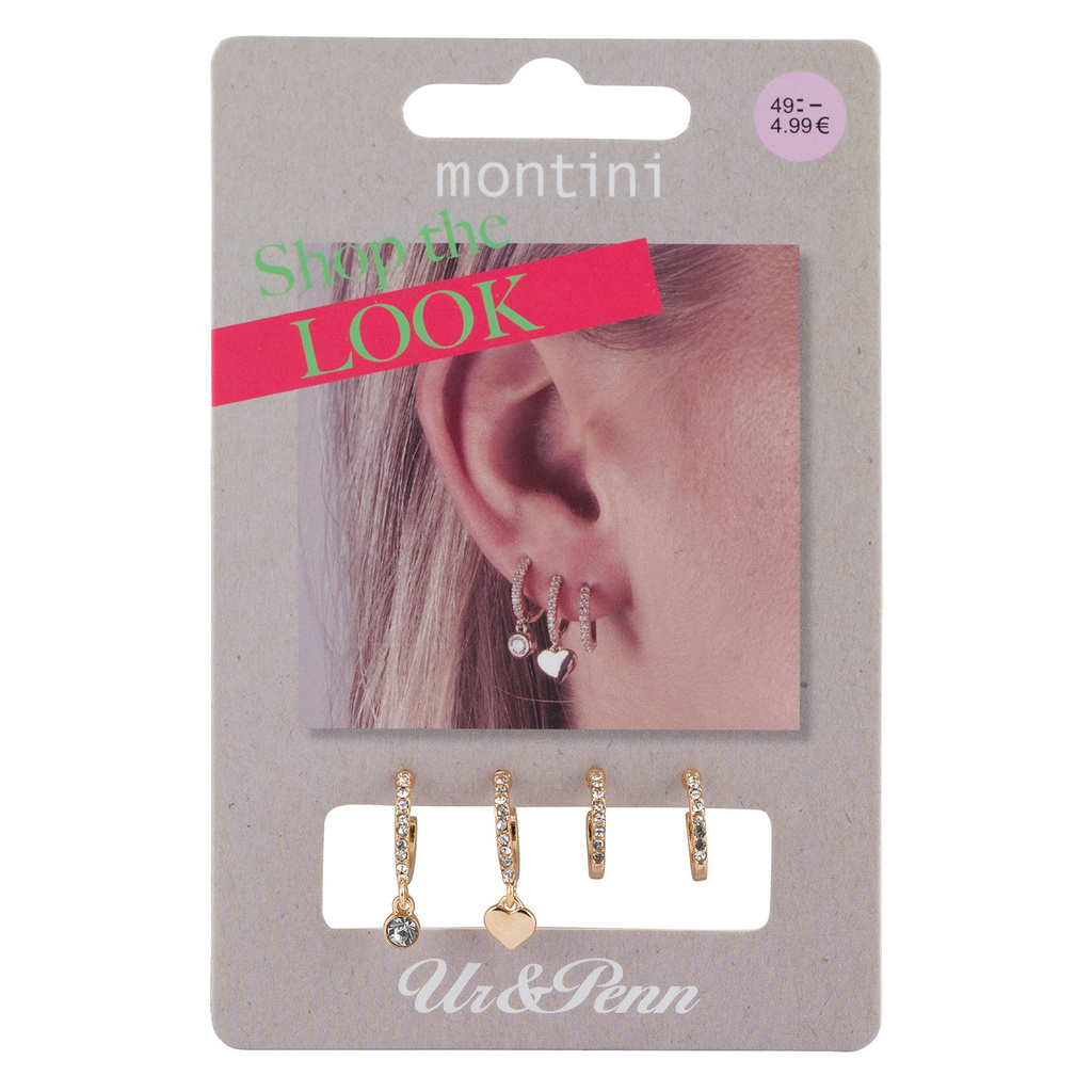 2 par guldfärgade örhängen - Shop the Look