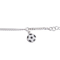 Silverarmband för barn - bricka & fotboll, 15+3 cm