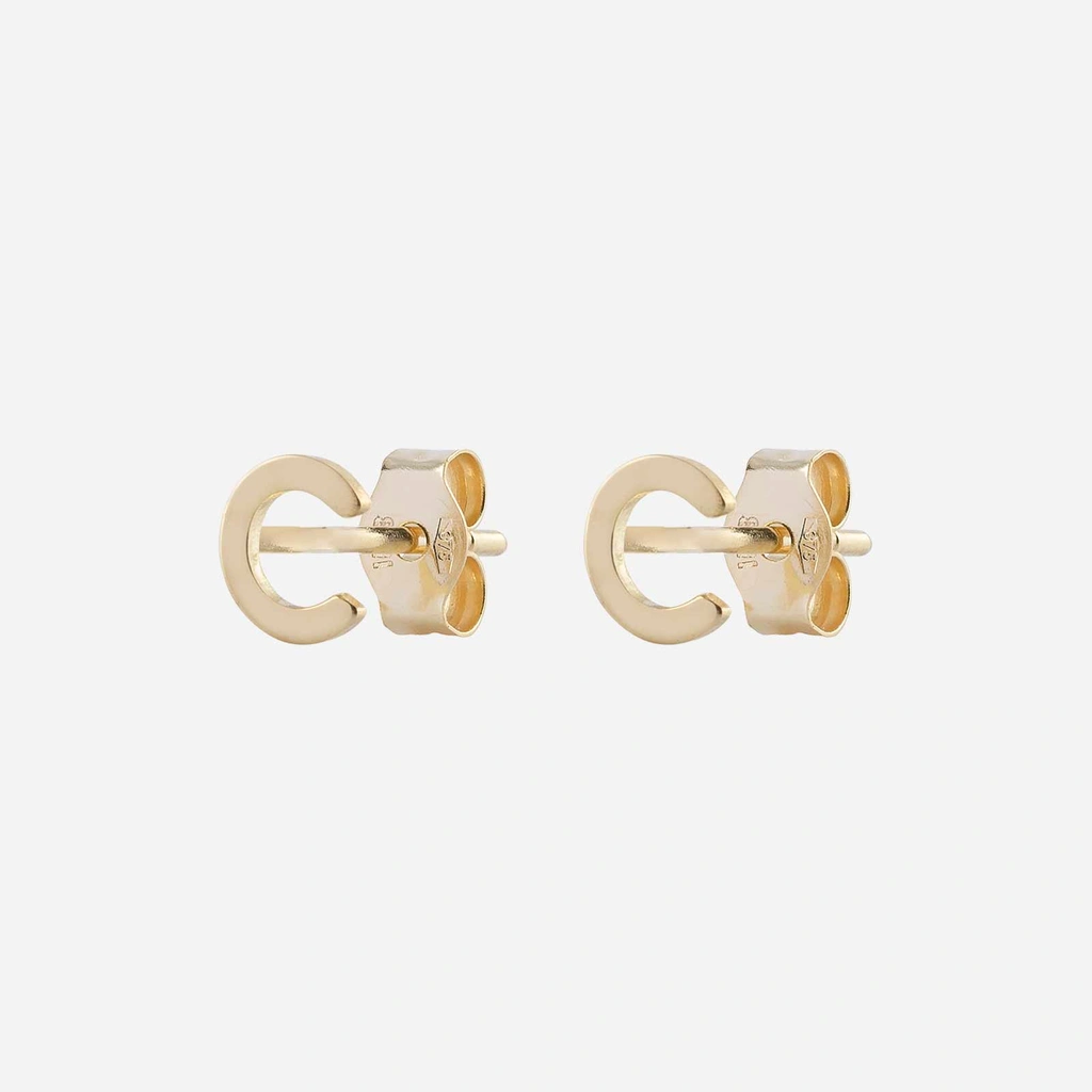 Örhängen 9k guld - Bokstav C