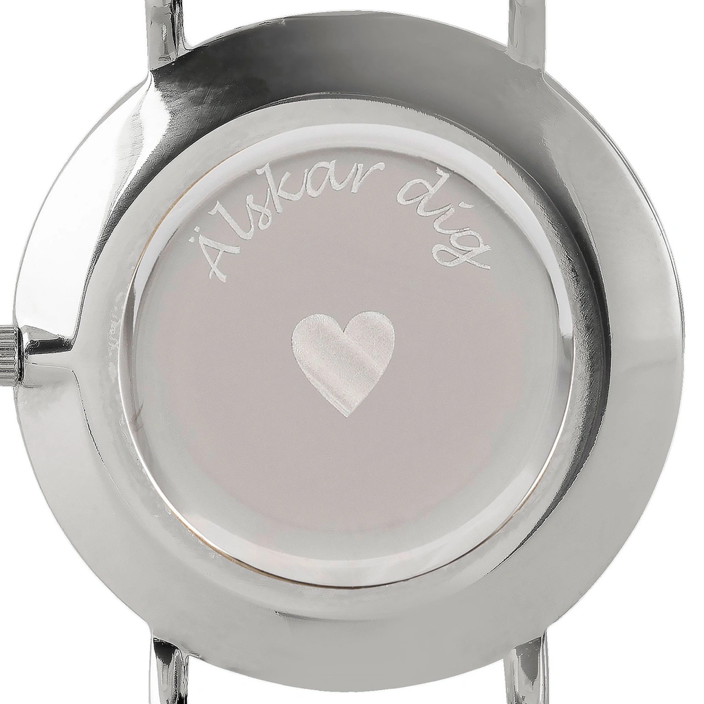 Black Oak Shumardii  herrklocka -  silver/vit, 42 mm