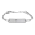 Armband barn äkta silver - bricka, 13+2 cm