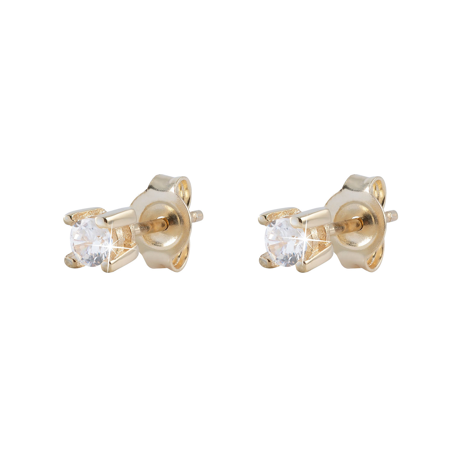 Örhängen 18k guld - Kubisk Zirkonia 2,75 mm