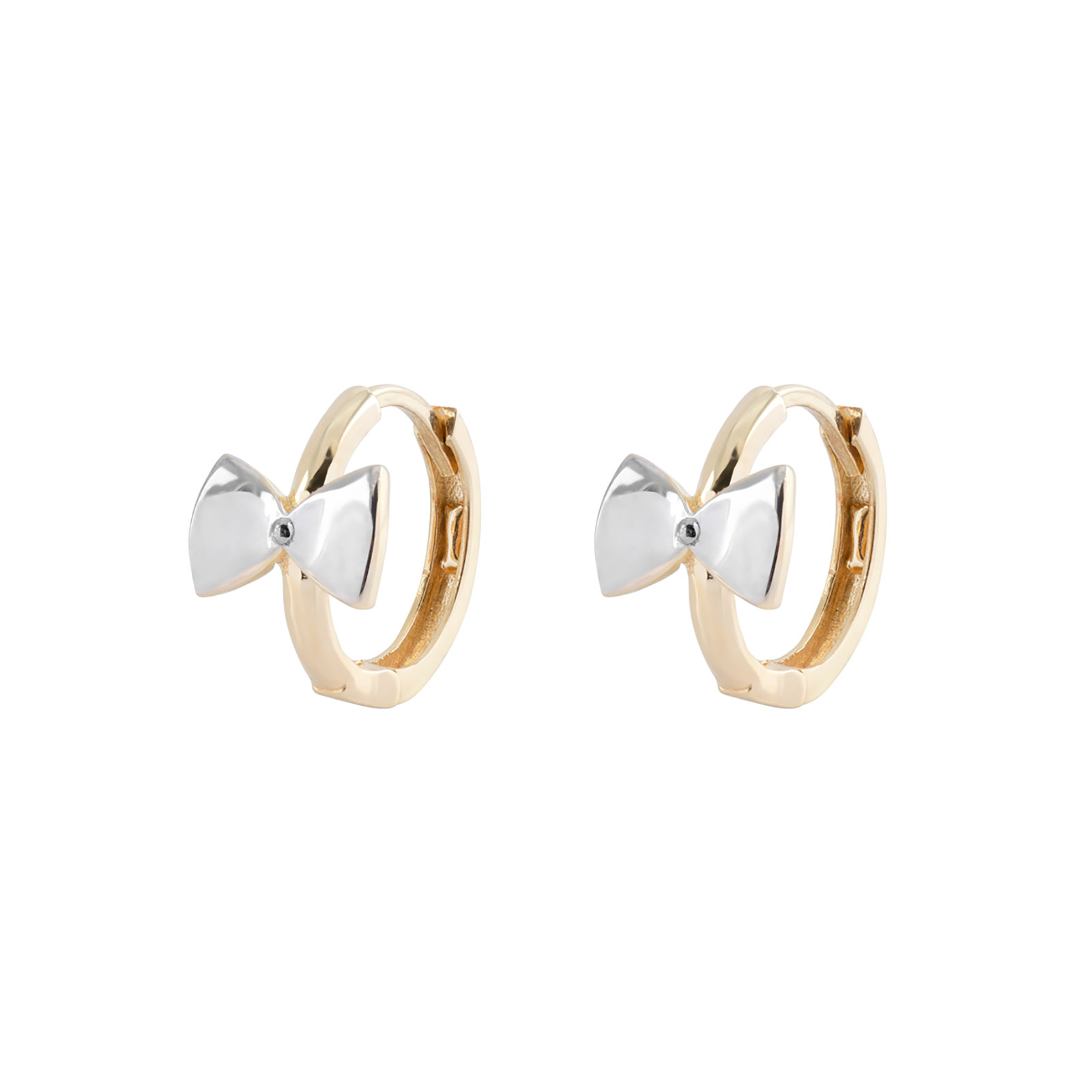 Örhängen 18k guld - Hoops med rosetter 12 mm