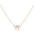 Halsband 18 k guld, rosett - 45 cm