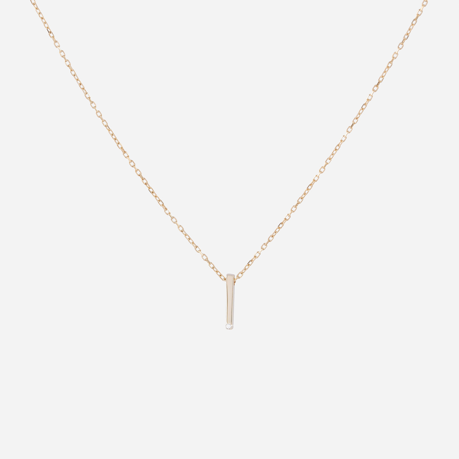 Halsband 18 k guld, stav - 45 cm