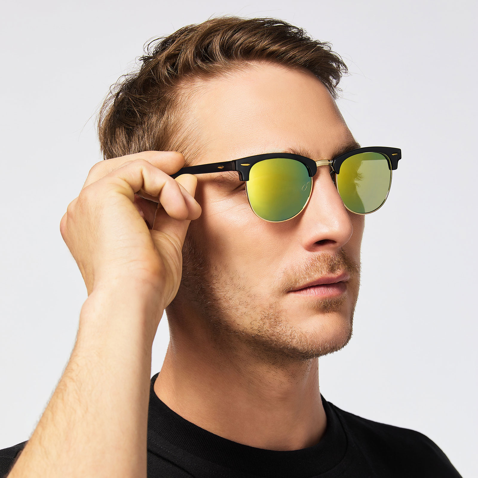 Svarta/tonade solglasögon - Retro