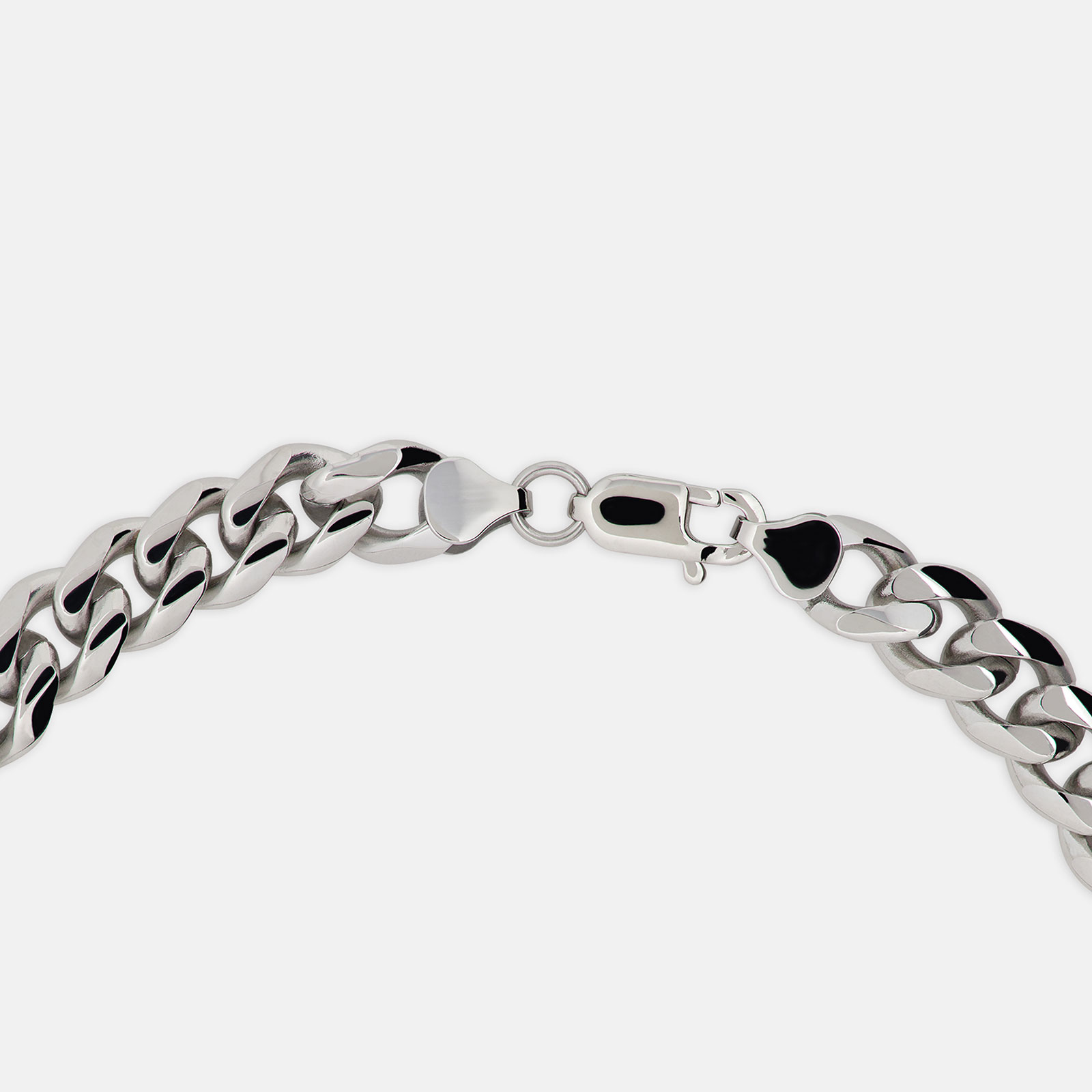 Stålhalsband herr - pansarlänk, 10mm