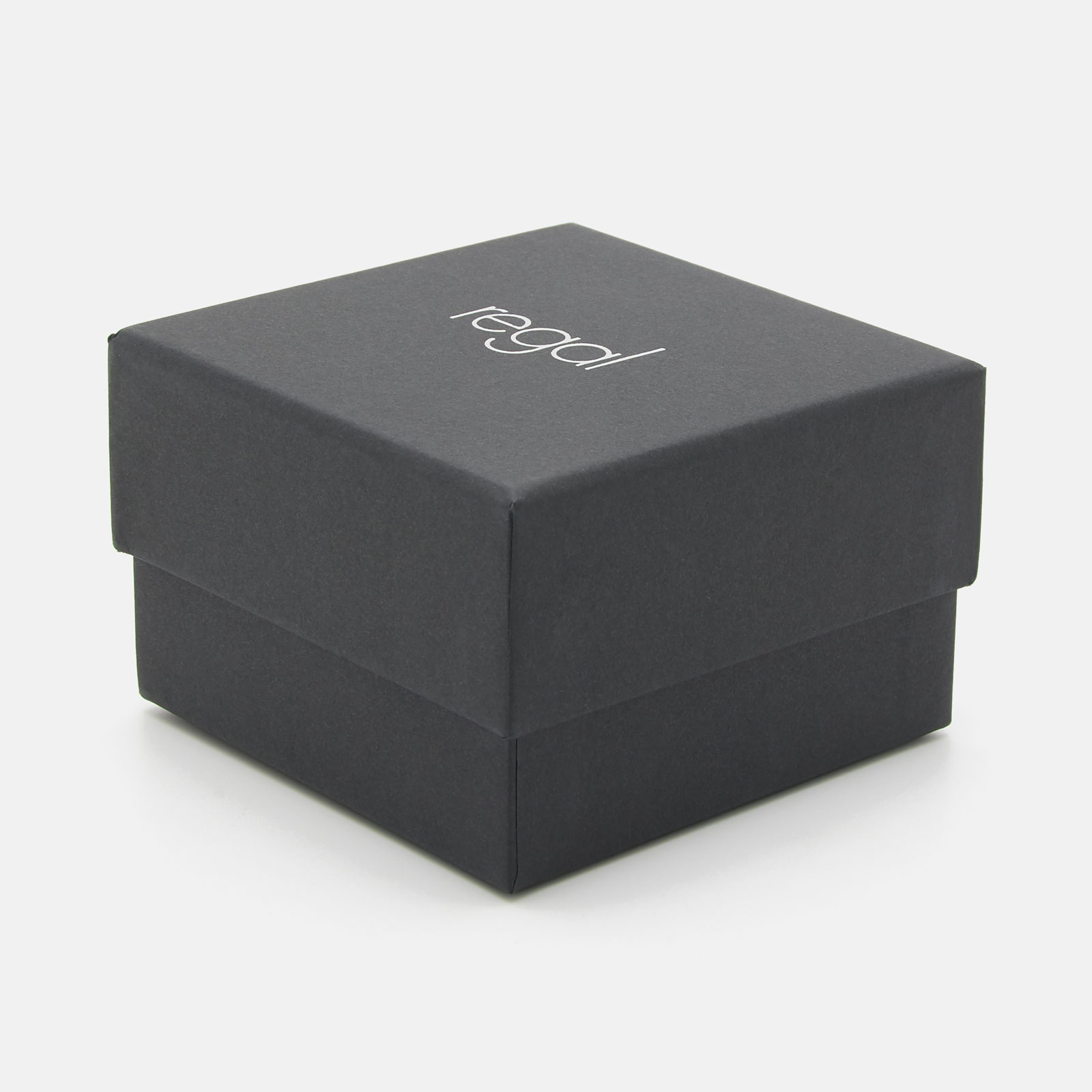 Regal klockset herr -  metallband, silverton/grå, 45mm