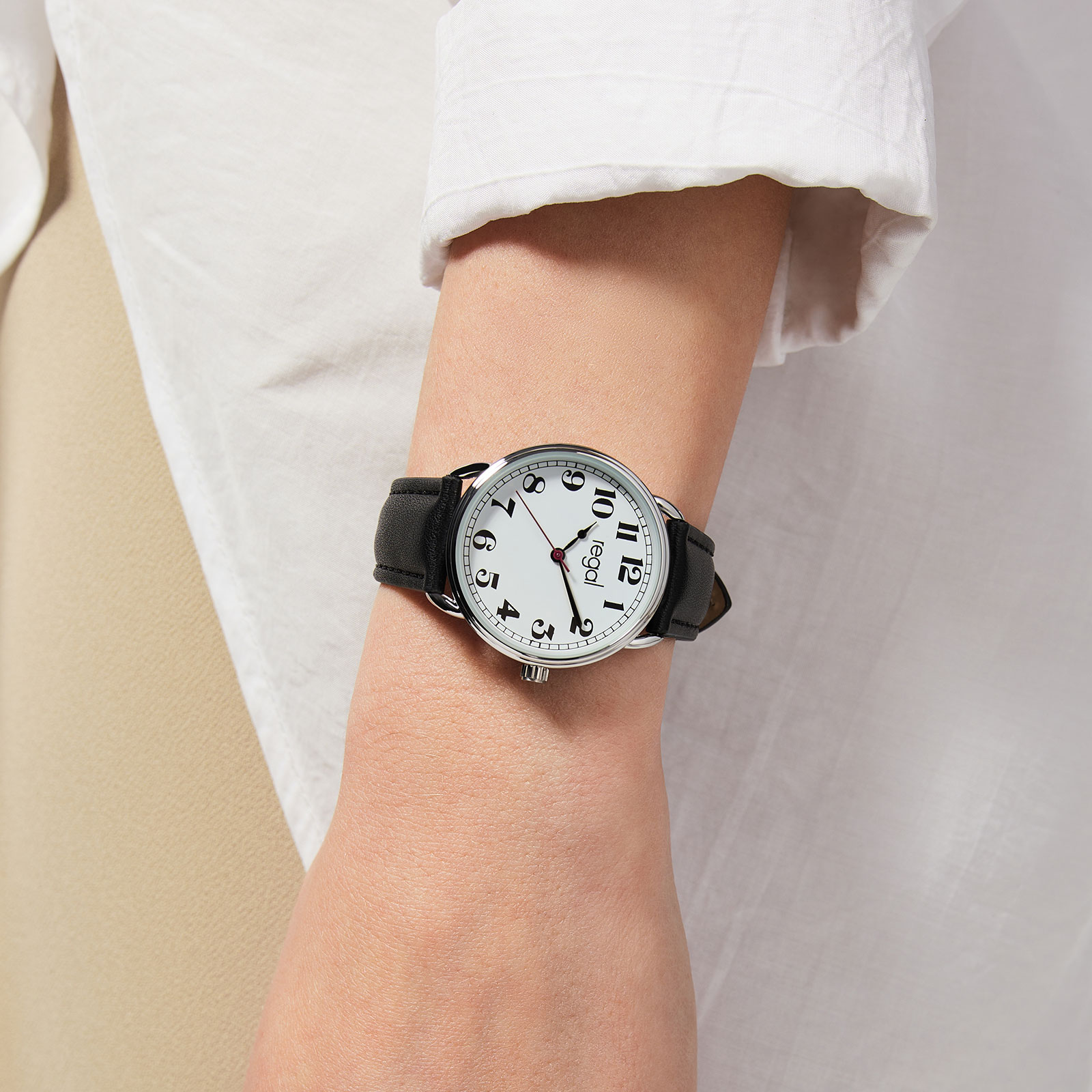 Regal damklocka - silverton/svart, 35 mm