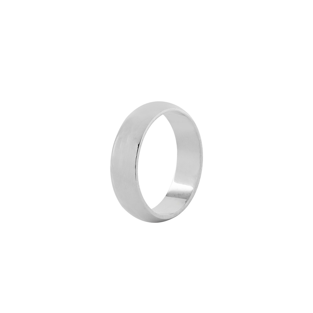 Silverring herr - kupad, 4 mm, 17,3