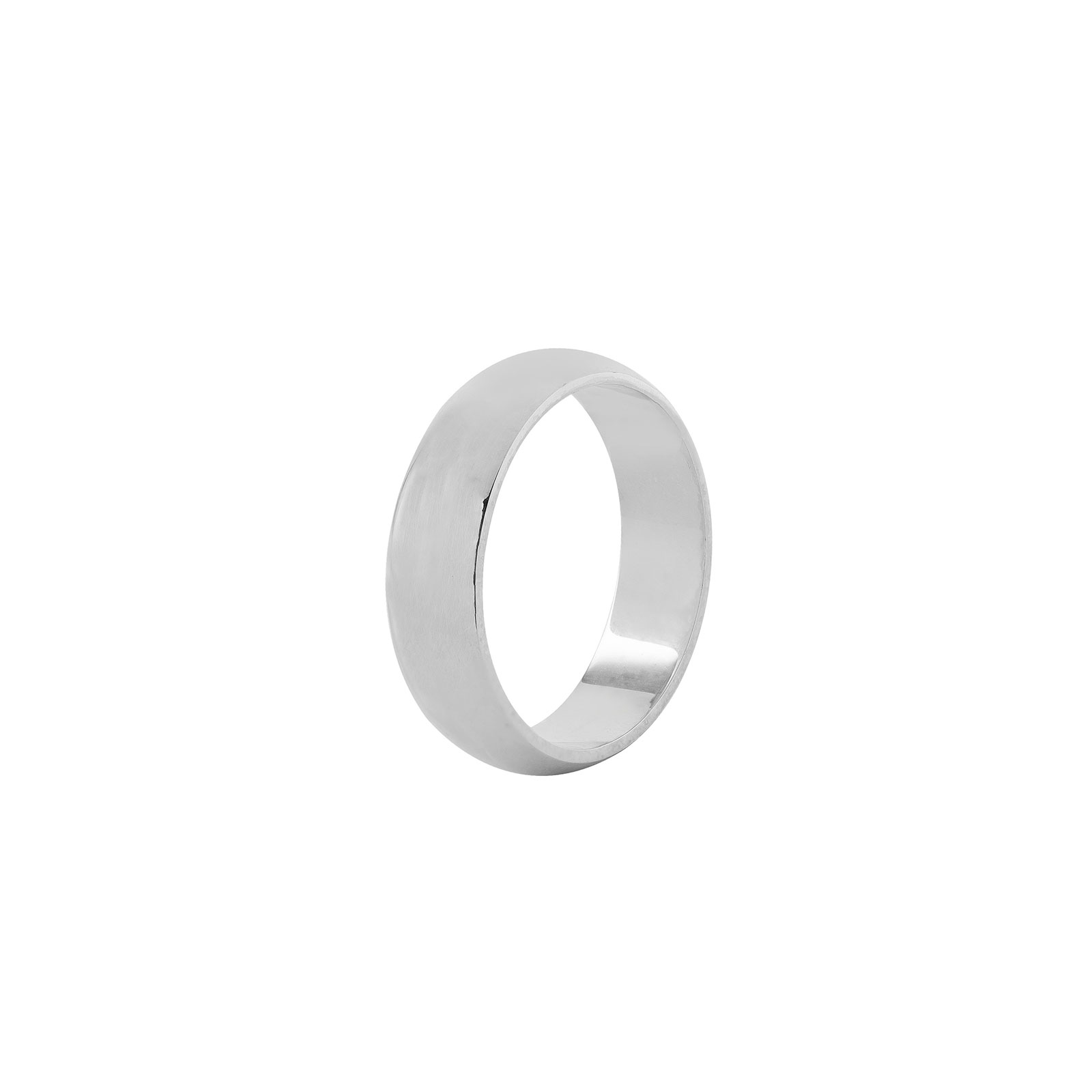 Silverring herr - rak, 4 mm