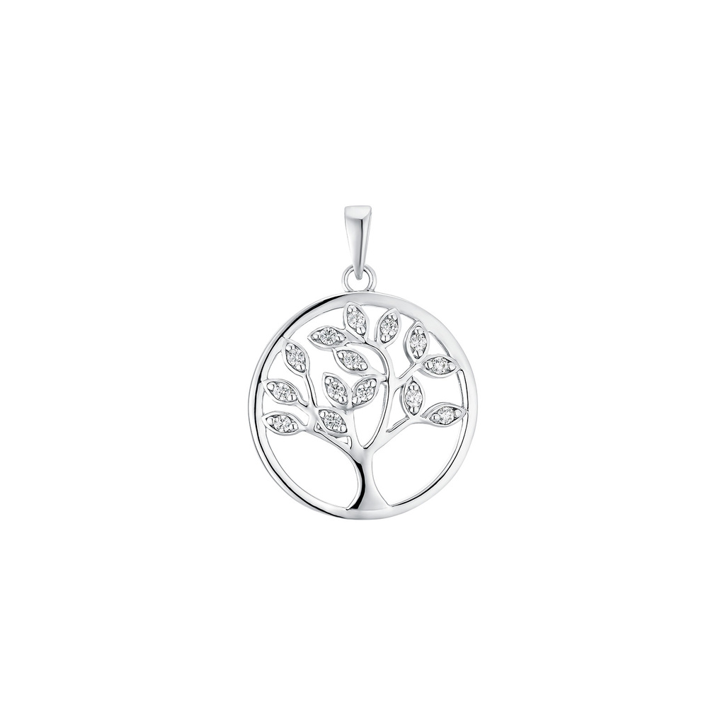 Hängsmycke i äkta silver - livets träd, 28 mm