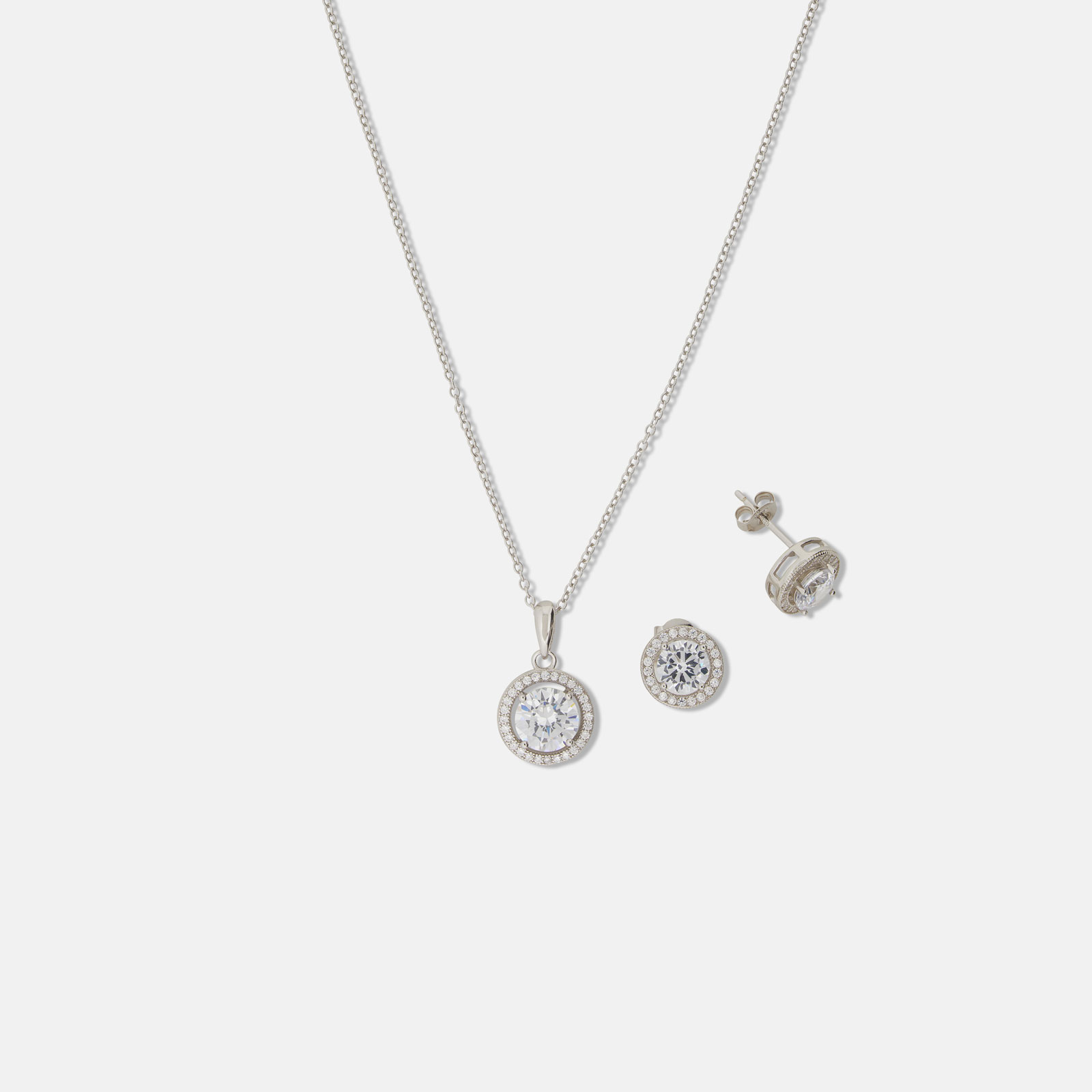 Smyckeset i äkta silver - halo