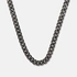 Stålhalsband herr - grå pansarlänk, 60 cm
