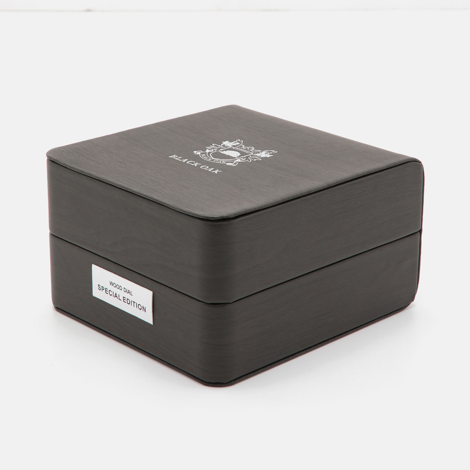 Black Oak Timber herrklocka - svart mesh, 41 mm