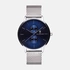 Black Oak Shumardii klocka herrklocka - silver/blå, 42 mm