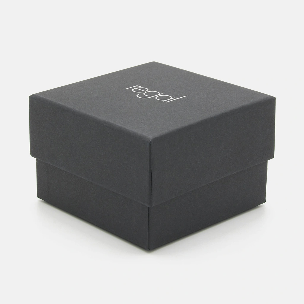 Regal klockset herr -  metallband, silverton/blå, 45mm