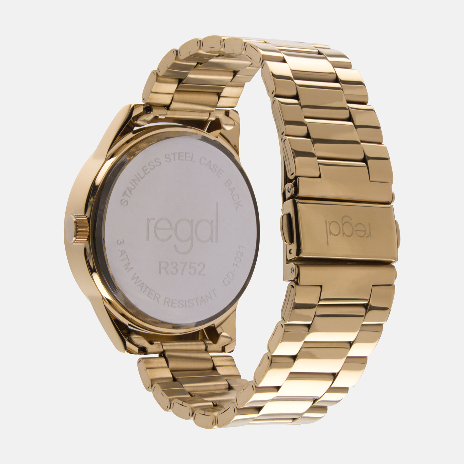 Regal herrklocka - metallband, guldton/svart, 41mm