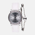 Regal barnklocka - set med armband, silver/vit, 28 mm