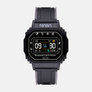 Nasa Smartwatch - gummiband, svart/grå, 0,96 tum