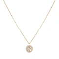 Guldfärgat halsband stjärntecken symbol -Jungfrun