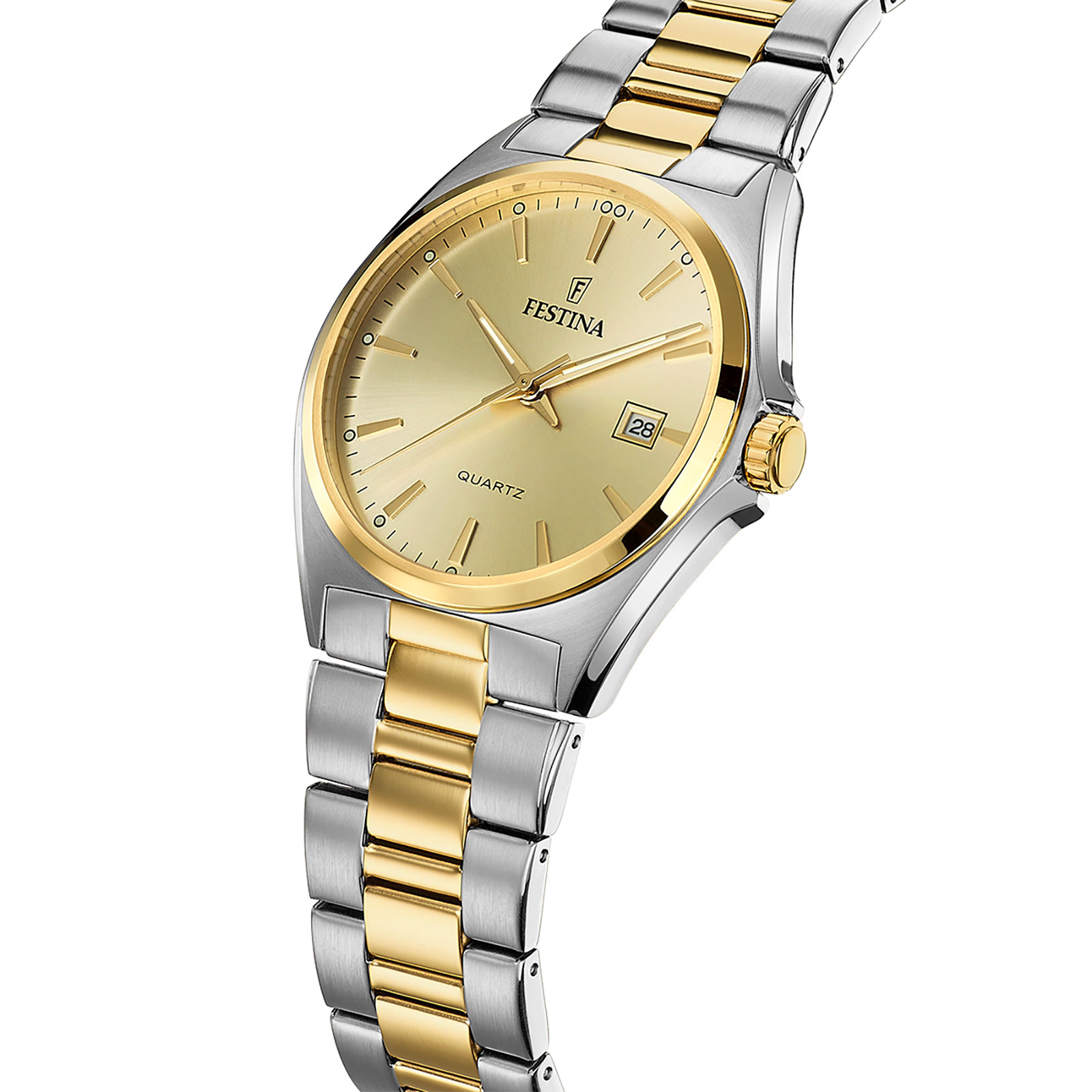Festina F20554/3 Classic - herrklocka bicolor/guldton, 40mm