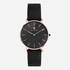 Black Oak Gerardii herrklocka - svart/rosegold, 41 mm