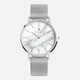 Black Oak Shumardii  herrklocka -  silver/vit, 42 mm