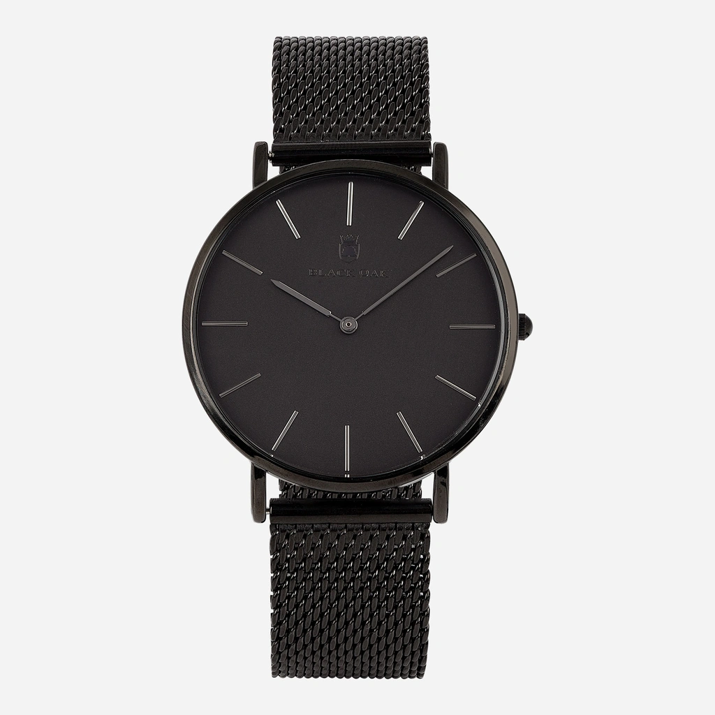 Black Oak Gerardii herrklocka - svart mesh, 41 mm