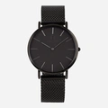 Black Oak Gerardii herrklocka - svart mesh, 41 mm