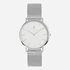 Black Oak Gerardii herrklocka - silver/vit, 41 mm