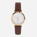 Regal damklocka - brunt band, guldton/vit, 30mm