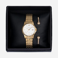 Moretime damklocka - set med armband, guld, 28 mm