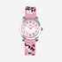 Regal barnklocka - rosa gummiband, katter, 29 mm