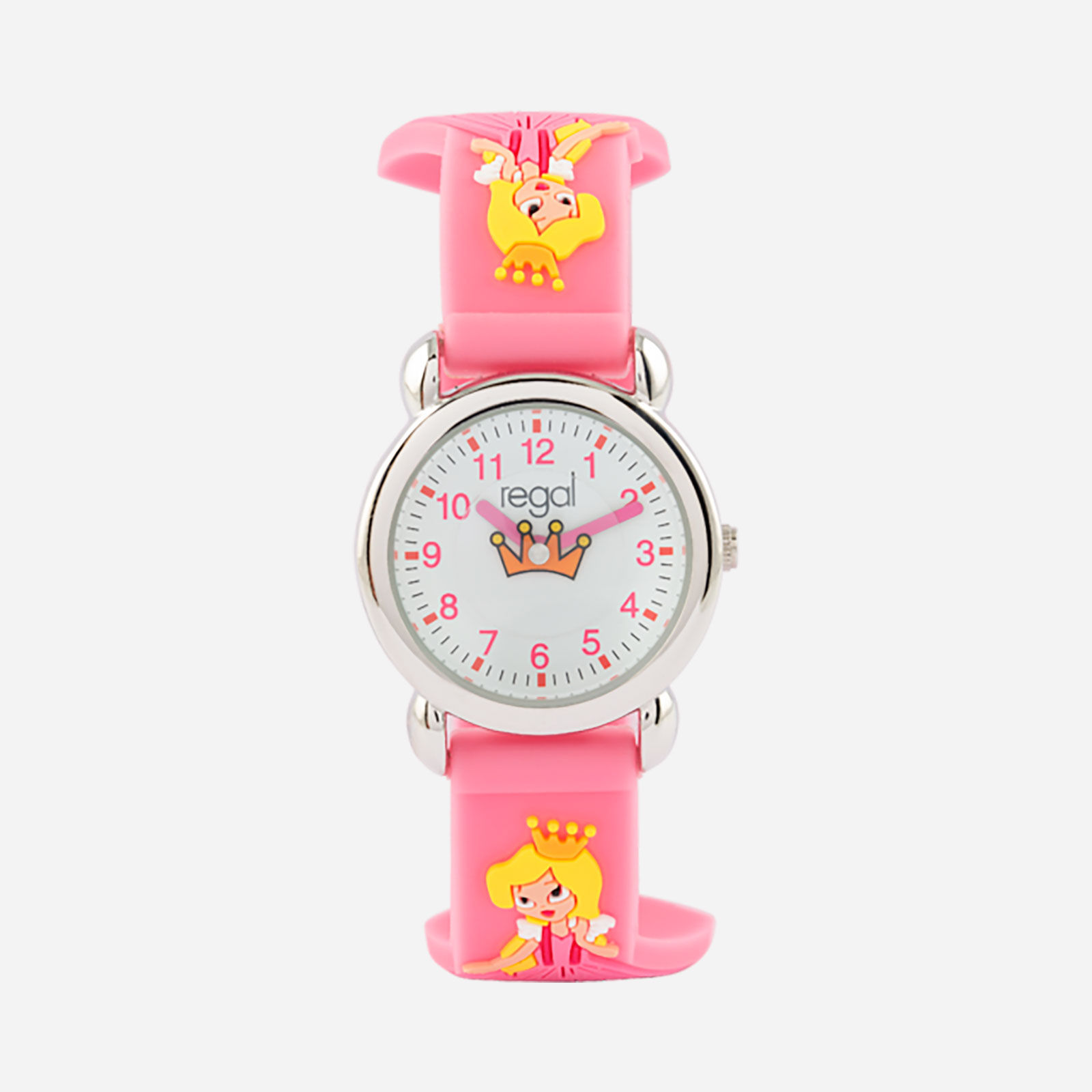 Barnklocka figurband - prinsessa rosa