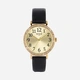 Regal Barnklocka - svart/guld, strass, 33 mm