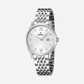 Festina F16748/2 Classic - damklocka, stål/vit, 31mm