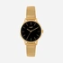 Regal damklocka - meshband, guldton/svart, 36mm