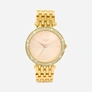 Regal damklocka - metallänk, guldton/champagne, 39mm