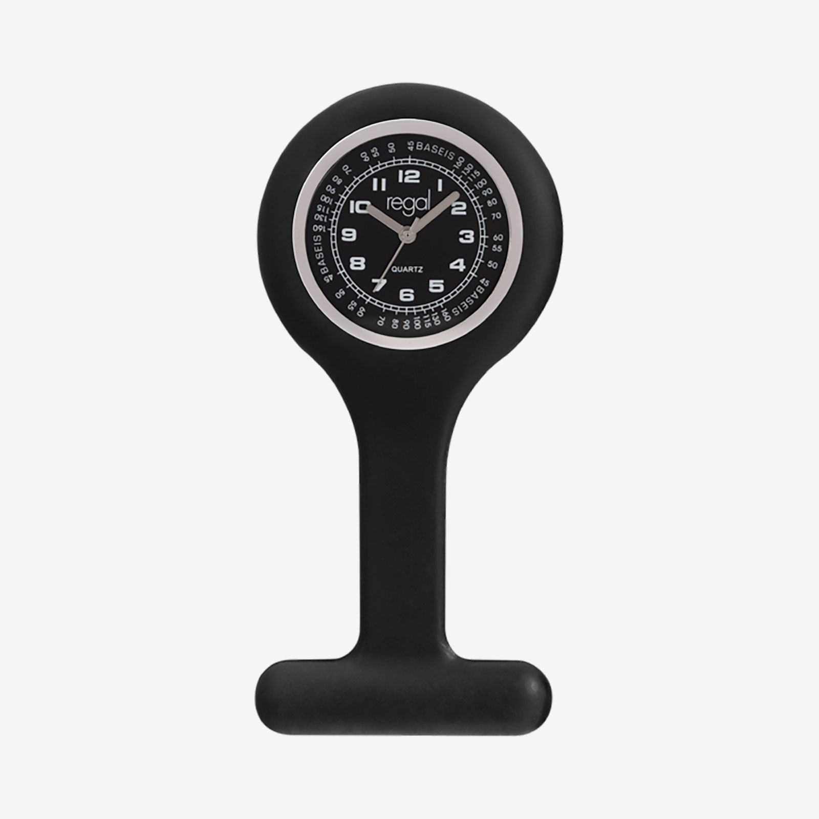 Regal sjuksköterskeur - svart, 42mm diam.