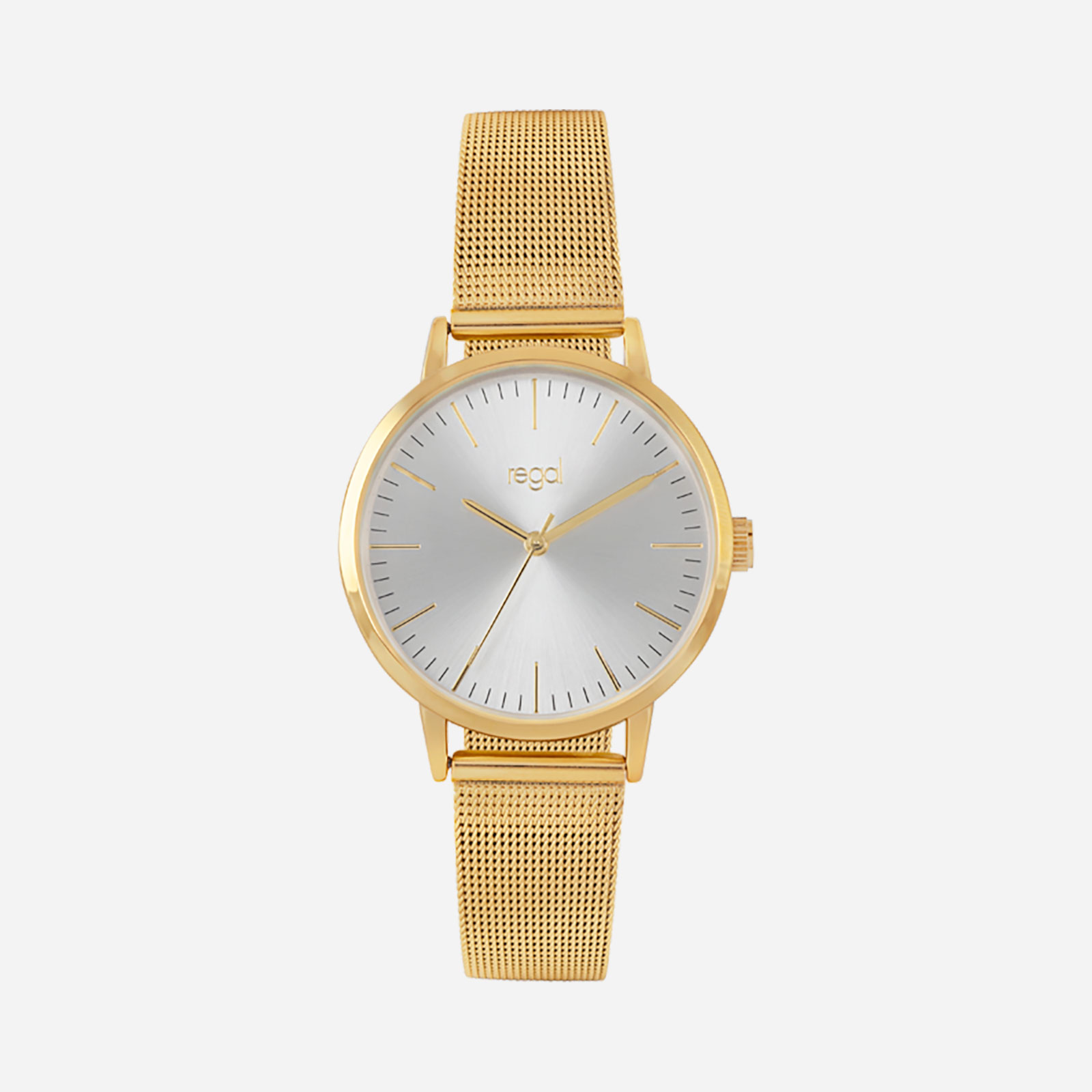 Regal damklocka - meshband, guldton/ljus, 36mm