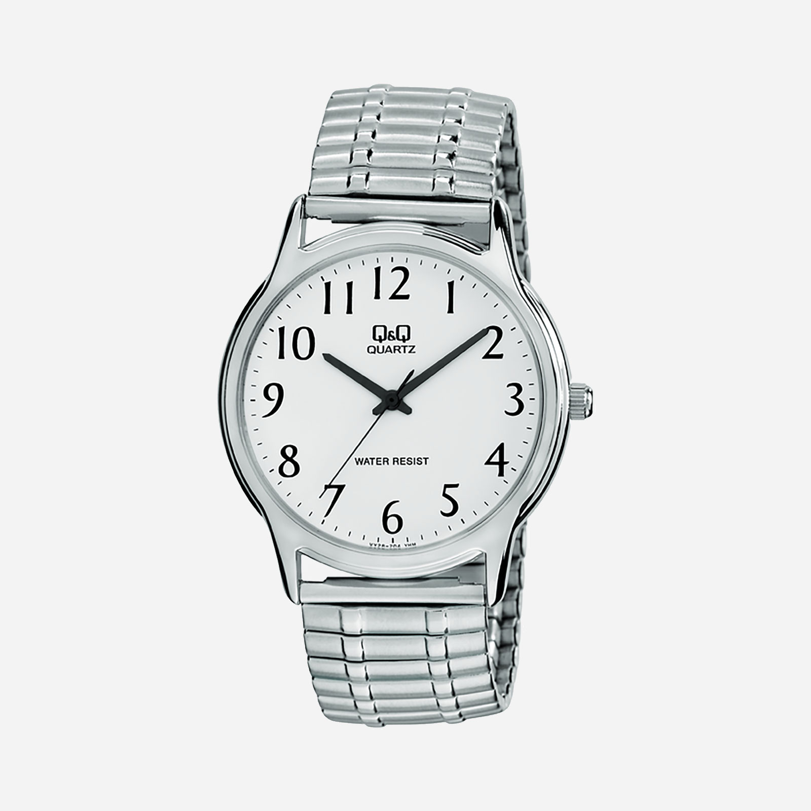 Q&Q herrklocka -  flexband, silver, 38 mm