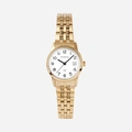 Moretime damklocka - datum, guld/vit, 26 mm
