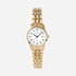 Moretime damklocka - datum, guld/vit, 26 mm